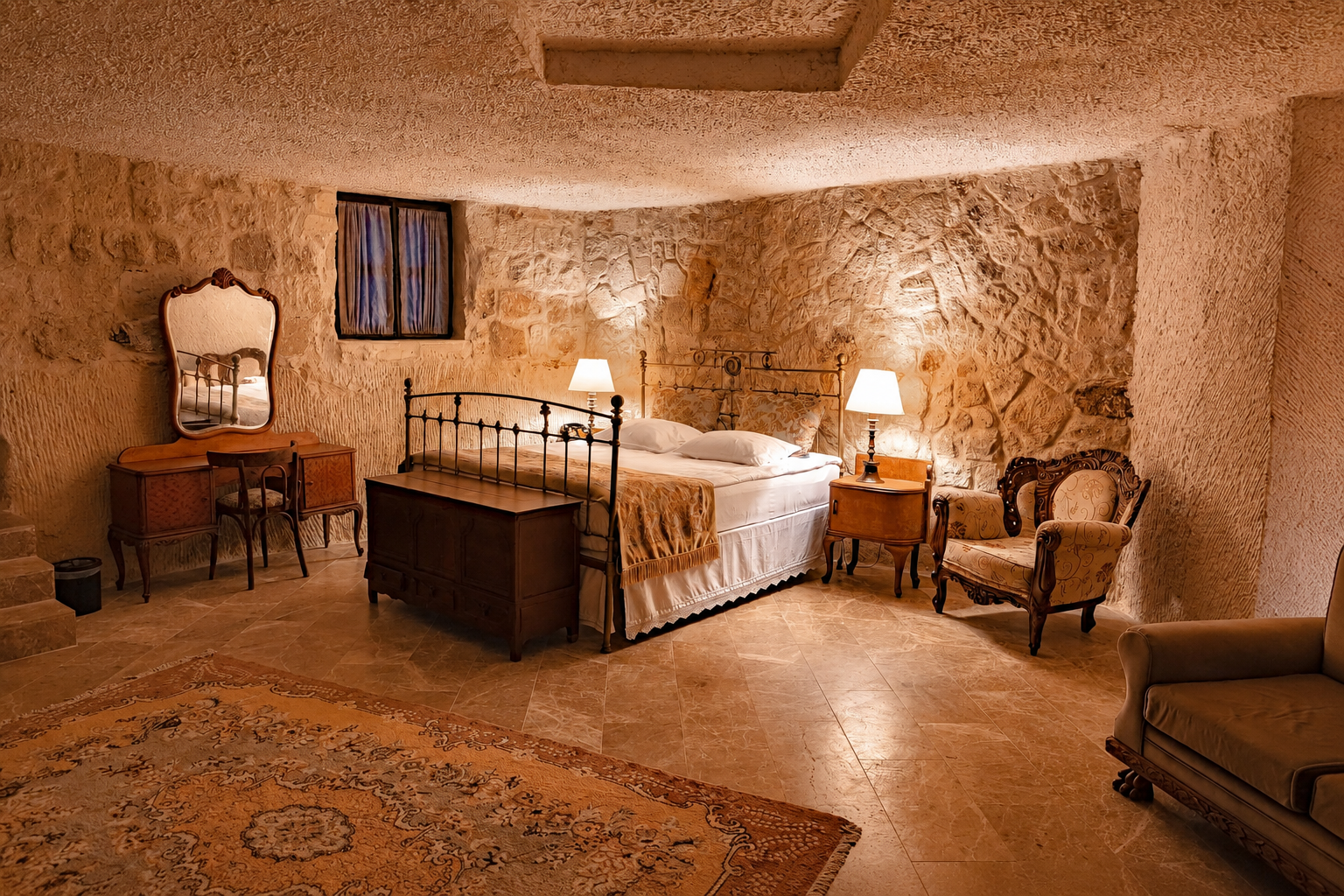 luxury room in cappadocia cave hotel